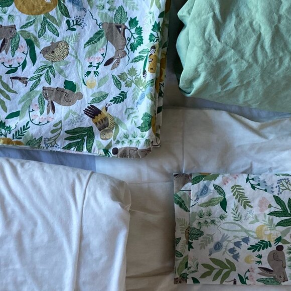 Ikea Woodland Crib Sheet Set with Duvet Insert and Pillow - Picture 2 of 4